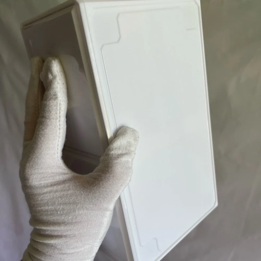 White Acrylic Double Drawer Comestic Organizer